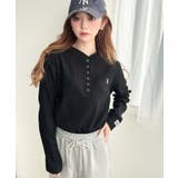 U.S.POLO ASSNワンポイント刺繍ワッフルヘンリーネックプルオーバー | moment+ | 詳細画像21 