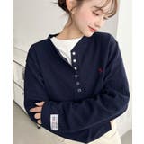 U.S.POLO ASSNワンポイント刺繍ワッフルヘンリーネックプルオーバー | moment+ | 詳細画像33 