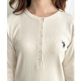 U.S.POLO ASSNワンポイント刺繍リブヘンリーネックプルオーバー | moment+ | 詳細画像10 