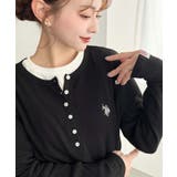 U.S.POLO ASSNワンポイント刺繍リブヘンリーネックプルオーバー | moment+ | 詳細画像15 