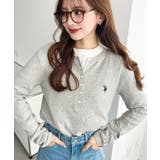 U.S.POLO ASSNワンポイント刺繍リブヘンリーネックプルオーバー | moment+ | 詳細画像20 