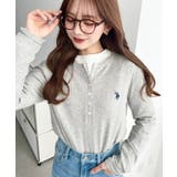 U.S.POLO ASSNワンポイント刺繍リブヘンリーネックプルオーバー | moment+ | 詳細画像21 