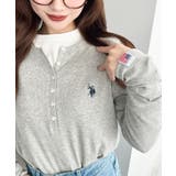 U.S.POLO ASSNワンポイント刺繍リブヘンリーネックプルオーバー | moment+ | 詳細画像22 