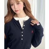 U.S.POLO ASSNワンポイント刺繍リブヘンリーネックプルオーバー | moment+ | 詳細画像25 