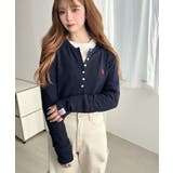 U.S.POLO ASSNワンポイント刺繍リブヘンリーネックプルオーバー | moment+ | 詳細画像26 