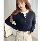 U.S.POLO ASSNワンポイント刺繍リブヘンリーネックプルオーバー | moment+ | 詳細画像27 