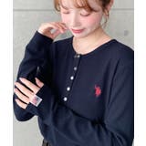 U.S.POLO ASSNワンポイント刺繍リブヘンリーネックプルオーバー | moment+ | 詳細画像29 