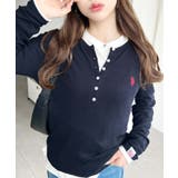 U.S.POLO ASSNワンポイント刺繍リブヘンリーネックプルオーバー | moment+ | 詳細画像43 