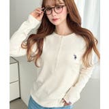 U.S.POLO ASSNワンポイント刺繍リブヘンリーネックプルオーバー | moment+ | 詳細画像6 