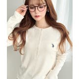 U.S.POLO ASSNワンポイント刺繍リブヘンリーネックプルオーバー | moment+ | 詳細画像7 