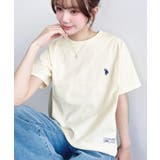 イエロー | U.S.POLO ASSN.ワンポイント刺繍半袖Tシャツ | moment+