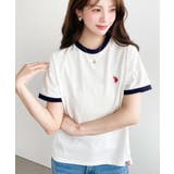 U.S.POLO ASSN.ワンポイント刺繍リンガー半袖Tシャツ | moment+ | 詳細画像16