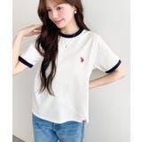 U.S.POLO ASSN.ワンポイント刺繍リンガー半袖Tシャツ | moment+ | 詳細画像17