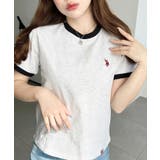 U.S.POLO ASSN.ワンポイント刺繍リンガー半袖Tシャツ | moment+ | 詳細画像19