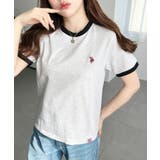 U.S.POLO ASSN.ワンポイント刺繍リンガー半袖Tシャツ | moment+ | 詳細画像22