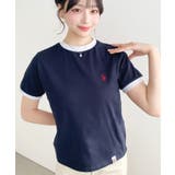 U.S.POLO ASSN.ワンポイント刺繍リンガー半袖Tシャツ | moment+ | 詳細画像28
