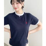 U.S.POLO ASSN.ワンポイント刺繍リンガー半袖Tシャツ | moment+ | 詳細画像29