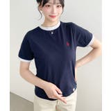 U.S.POLO ASSN.ワンポイント刺繍リンガー半袖Tシャツ | moment+ | 詳細画像30