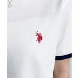 U.S.POLO ASSN.ワンポイント刺繍リンガー半袖Tシャツ | moment+ | 詳細画像8