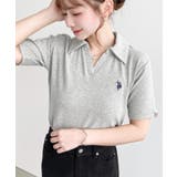 U.S.POLO ASSN.ワンポイント刺繍スキッパー衿半袖カットソー | moment+ | 詳細画像25 