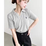 U.S.POLO ASSN.ワンポイント刺繍スキッパー衿半袖カットソー | moment+ | 詳細画像27 