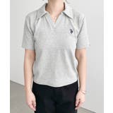 U.S.POLO ASSN.ワンポイント刺繍スキッパー衿半袖カットソー | moment+ | 詳細画像28 