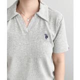 U.S.POLO ASSN.ワンポイント刺繍スキッパー衿半袖カットソー | moment+ | 詳細画像29 