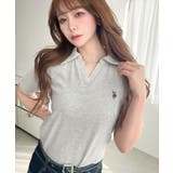 U.S.POLO ASSN.ワンポイント刺繍スキッパー衿半袖カットソー | moment+ | 詳細画像36 