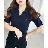 U.S.POLO ASSN.ワンポイント刺繍スキッパー衿半袖カットソー | moment+ | 詳細画像40 