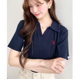 U.S.POLO ASSN.ワンポイント刺繍スキッパー衿半袖カットソー | moment+ | 詳細画像45 
