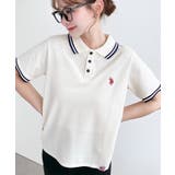 U.S.POLO ASSN.ワンポイント刺繍配色ラインリブ半袖ポロシャツ | moment+ | 詳細画像14