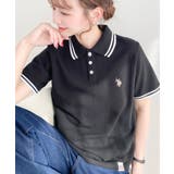 U.S.POLO ASSN.ワンポイント刺繍配色ラインリブ半袖ポロシャツ | moment+ | 詳細画像21