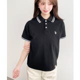U.S.POLO ASSN.ワンポイント刺繍配色ラインリブ半袖ポロシャツ | moment+ | 詳細画像25