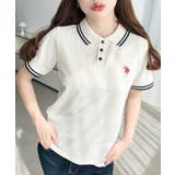 U.S.POLO ASSN.ワンポイント刺繍配色ラインリブ半袖ポロシャツ | moment+ | 詳細画像3