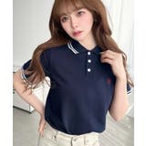 U.S.POLO ASSN.ワンポイント刺繍配色ラインリブ半袖ポロシャツ | moment+ | 詳細画像37