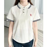 U.S.POLO ASSN.ワンポイント刺繍配色ラインリブ半袖ポロシャツ | moment+ | 詳細画像7