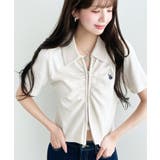 U.S.POLO ASSN.ワンポイント刺繍Wジップギャザーえり付きカーデ | moment+ | 詳細画像14 