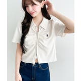 U.S.POLO ASSN.ワンポイント刺繍Wジップギャザーえり付きカーデ | moment+ | 詳細画像15 