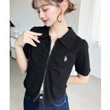 U.S.POLO ASSN.ワンポイント刺繍Wジップギャザーえり付きカーデ | moment+ | 詳細画像19 