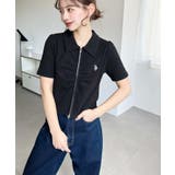 U.S.POLO ASSN.ワンポイント刺繍Wジップギャザーえり付きカーデ | moment+ | 詳細画像21 