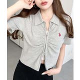 U.S.POLO ASSN.ワンポイント刺繍Wジップギャザーえり付きカーデ | moment+ | 詳細画像27 