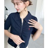 U.S.POLO ASSN.ワンポイント刺繍Wジップギャザーえり付きカーデ | moment+ | 詳細画像36 