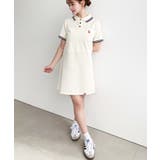 U.S.POLO ASSN.ワンポイント刺繍配色ライン半袖リブポロシャツワンピ | moment+ | 詳細画像11 
