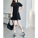 U.S.POLO ASSN.ワンポイント刺繍配色ライン半袖リブポロシャツワンピ | moment+ | 詳細画像12 