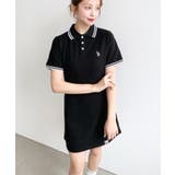U.S.POLO ASSN.ワンポイント刺繍配色ライン半袖リブポロシャツワンピ | moment+ | 詳細画像19 