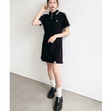 U.S.POLO ASSN.ワンポイント刺繍配色ライン半袖リブポロシャツワンピ | moment+ | 詳細画像22 