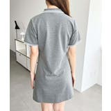 U.S.POLO ASSN.ワンポイント刺繍配色ライン半袖リブポロシャツワンピ | moment+ | 詳細画像23 