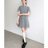 U.S.POLO ASSN.ワンポイント刺繍配色ライン半袖リブポロシャツワンピ | moment+ | 詳細画像30 