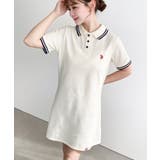 U.S.POLO ASSN.ワンポイント刺繍配色ライン半袖リブポロシャツワンピ | moment+ | 詳細画像7 