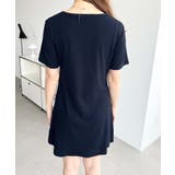 U.S.POLO ASSN.ワンポイント刺繍ギャザーヘンリーVネック半袖ワンピ | moment+ | 詳細画像34 